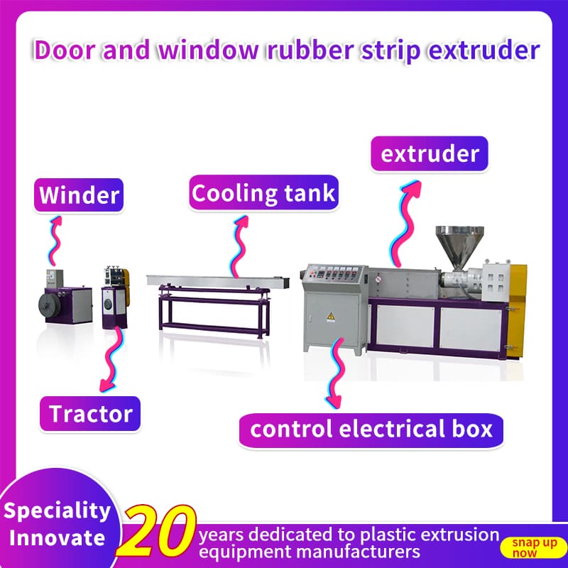 Window and door seal strip extruder